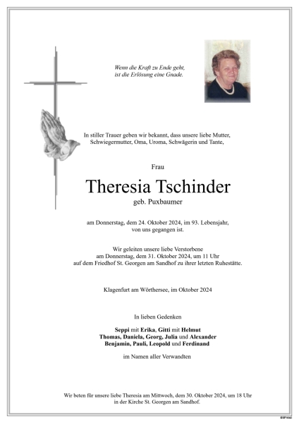 Parte Theresia Tschinder