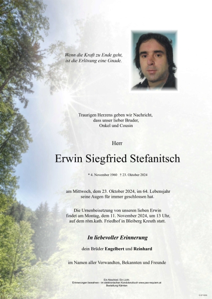 Parte Erwin Siegfried Stefanitsch