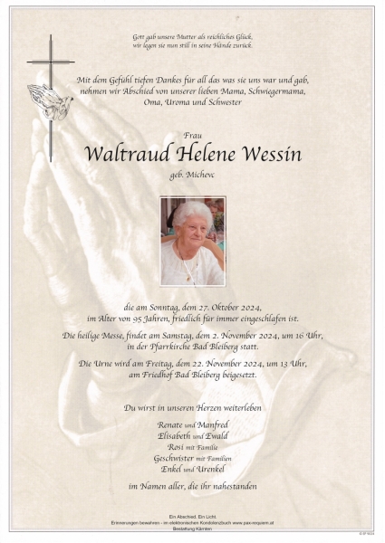 Parte Waltraud Helene Wessin