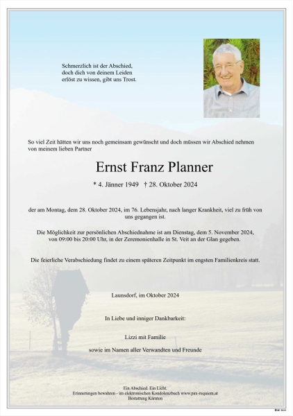 Parte Ernst Franz Planner