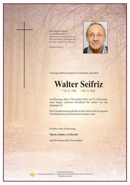 Parte Walter Seifriz