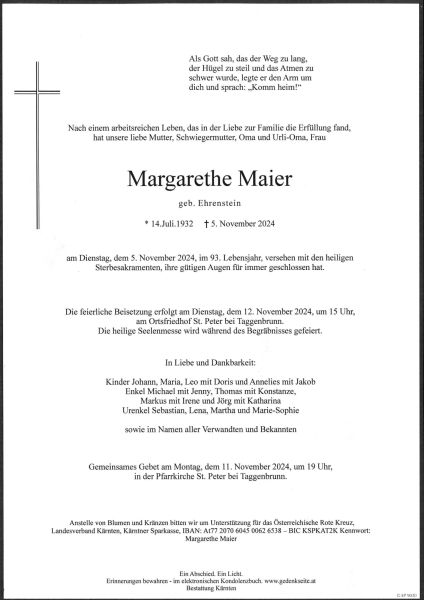 Parte Margarethe  Maier