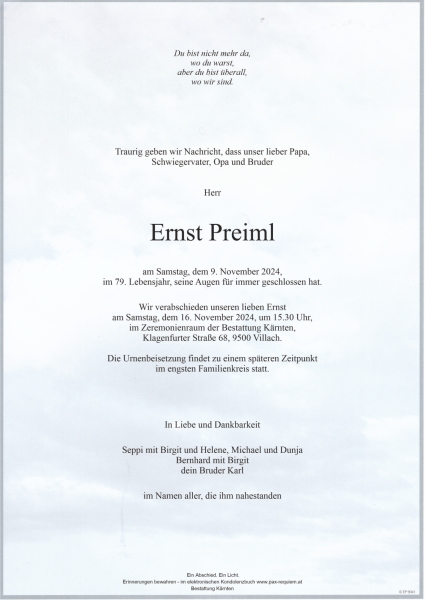 Parte Ernst  Preiml