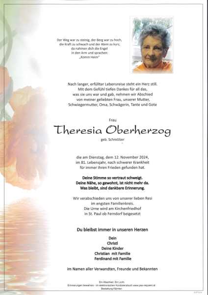 Parte Theresia Oberherzog