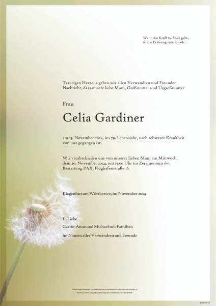 Parte Celia Gardiner