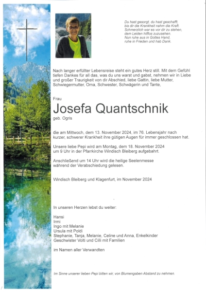 Parte Josefa Quantschnik