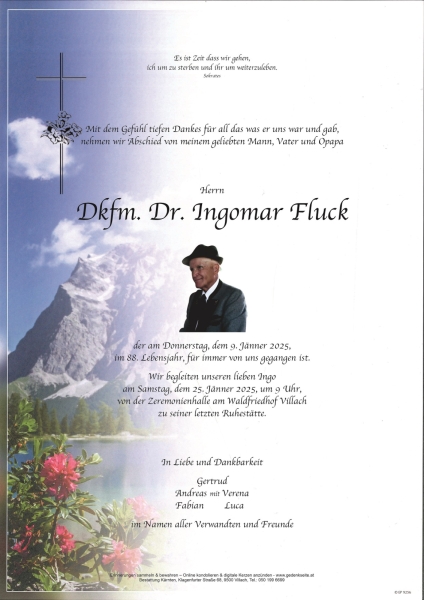 Parte Dkfm. Dr. Ingomar Fluck