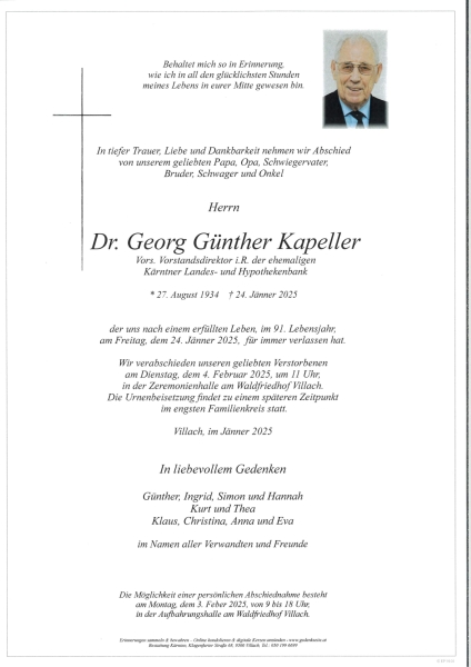 Parte Georg Günther Kapeller