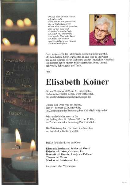 Parte Elisabeth  Koiner