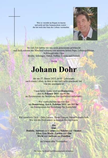 Parte Johann  Dohr