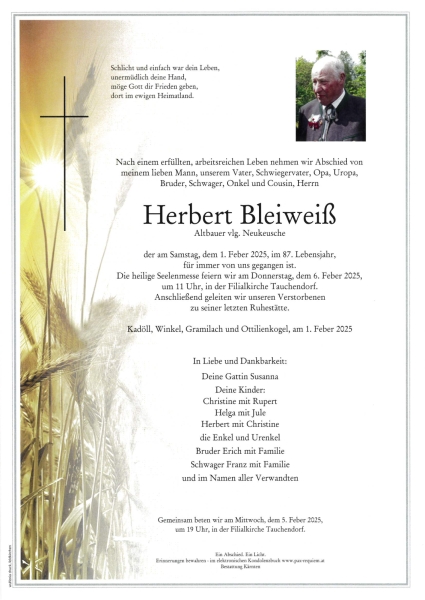 Parte Herbert Bleiweiß