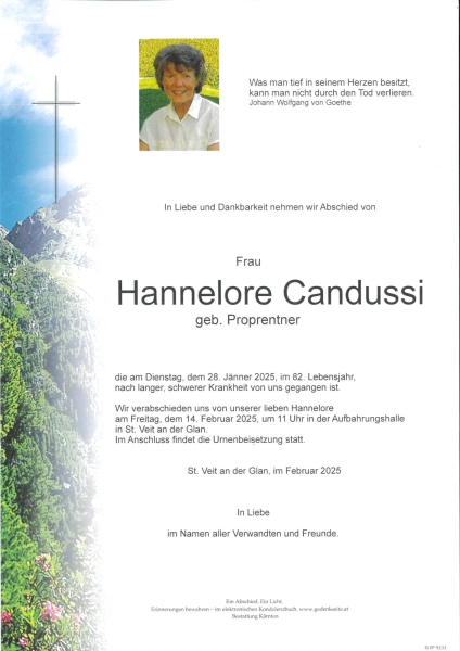 Parte Hannelore Candussi