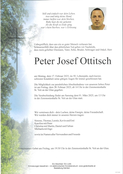 Parte Peter Josef Ottitsch