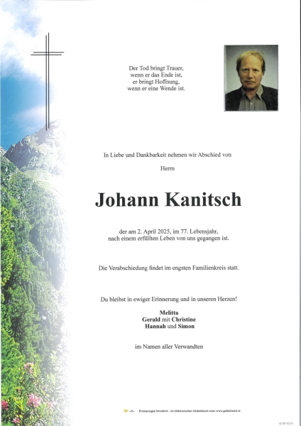 Parte Johann Kanitsch
