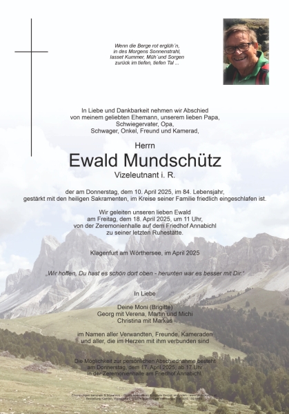 Parte Ewald Mundschütz