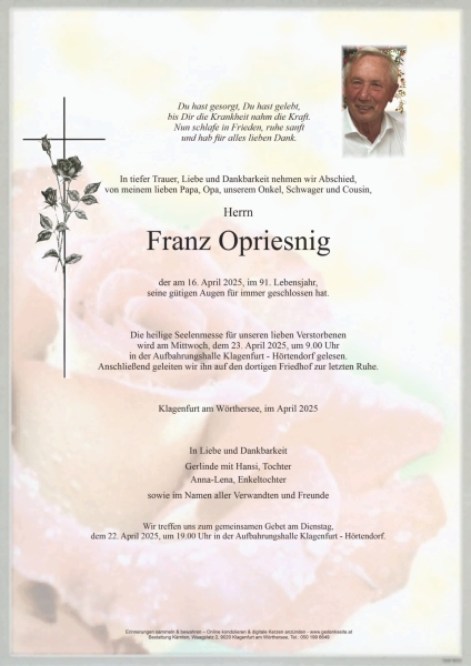 Parte Franz Opriesnig