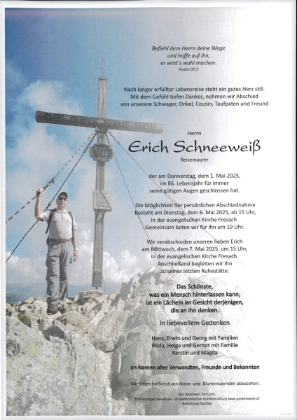 Parte Erich Schneeweiß