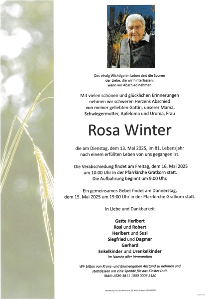 Parte Rosa Winter