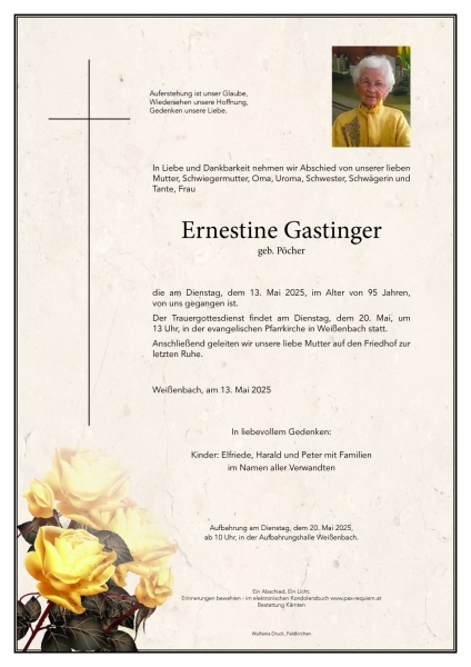 Parte Ernestine Gastinger