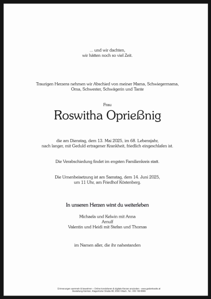 Parte Roswitha Oprießnig