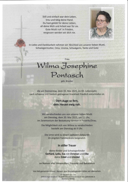 Parte Wilma Josephine Pontasch