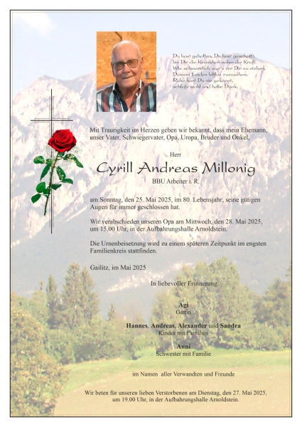 Parte Cyrill Andreas Millonig