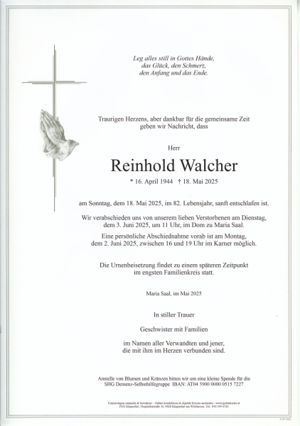 Parte Reinhold Walcher