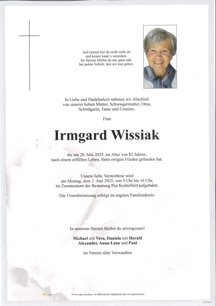 Parte Irmgard Wissiak