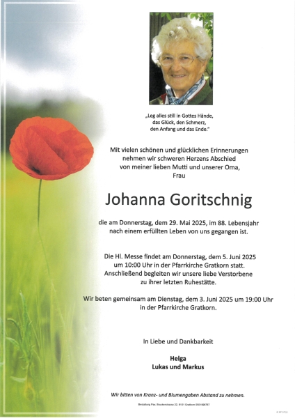Parte Johanna Goritschnig