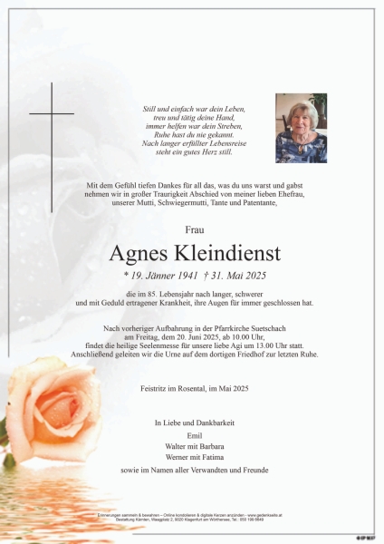 Parte Agnes Kleindienst