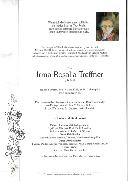 Parte von Irma  Treffner