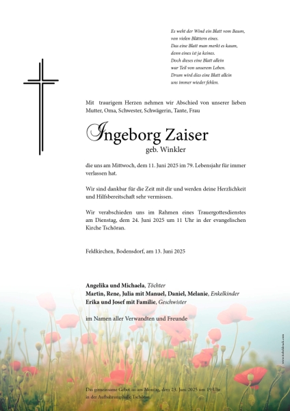 Parte Ingeborg Helene  Zaiser