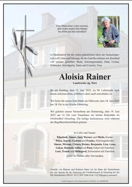 Parte Aloisia Rainer