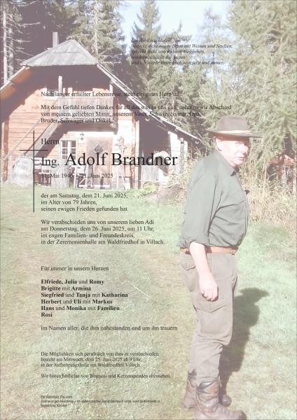 Parte von Adolf Brandner
