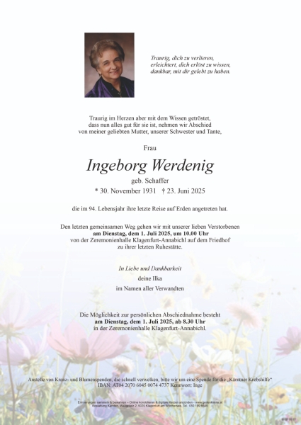 Parte von Ingeborg Werdenig