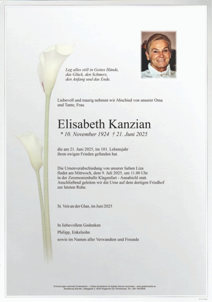 Parte von Elisabeth Kanzian