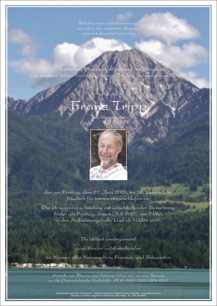 Parte von Franz Werner Tripp