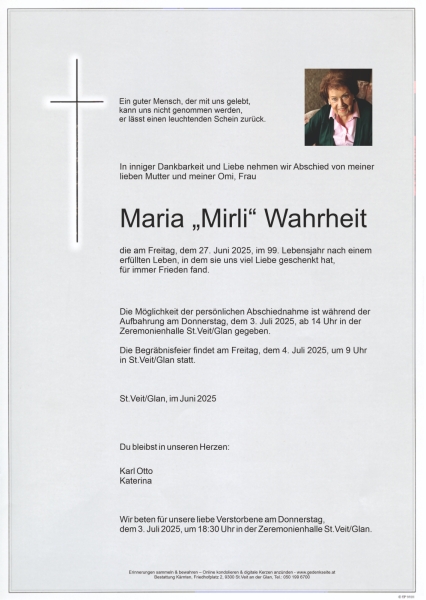 Parte von Maria Wahrheit