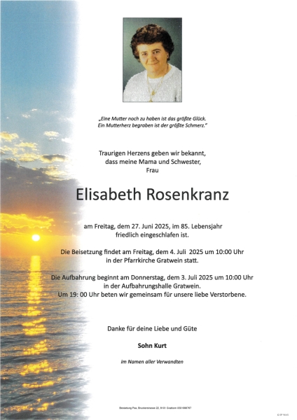 Parte von Elisabeth Rosenkranz