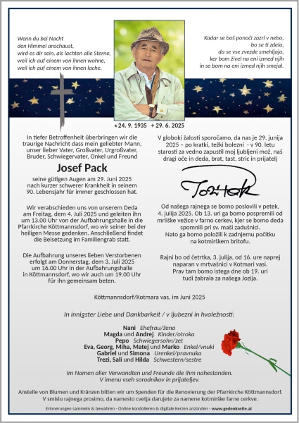 Parte von Josef Pack
