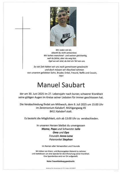 Parte Manuel Saubart
