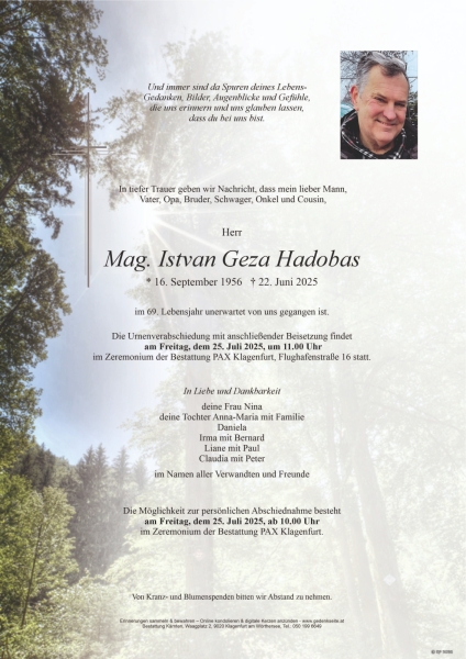 Parte von Istvan Geza Hadobas