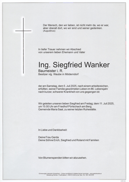 Parte Siegfried Wanker