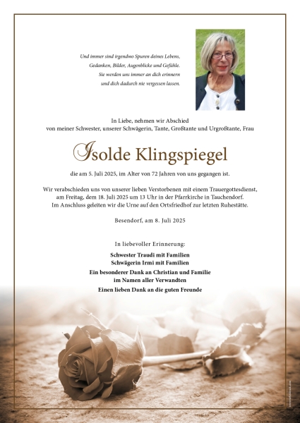 Parte Isolde Klingspiegel