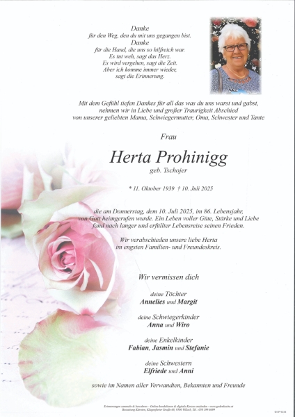 Parte Herta Prohinigg