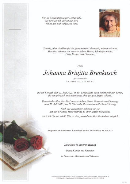 Parte Johanna Brigitta Brenkusch