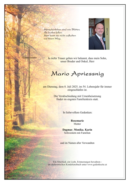 Parte Mario Apriessnig