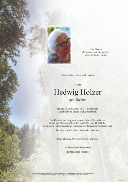 Parte Hedwig Holzer