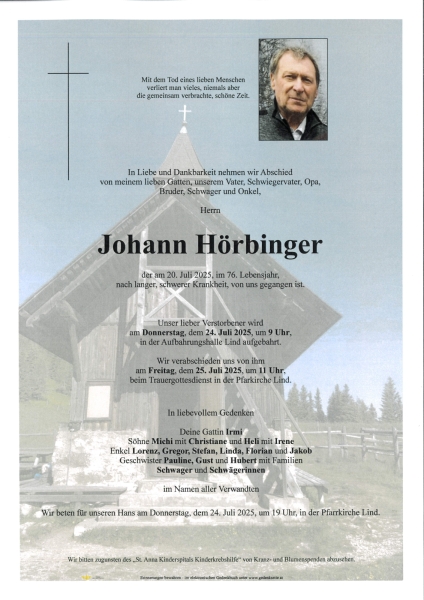 Parte Johann  Hörbinger