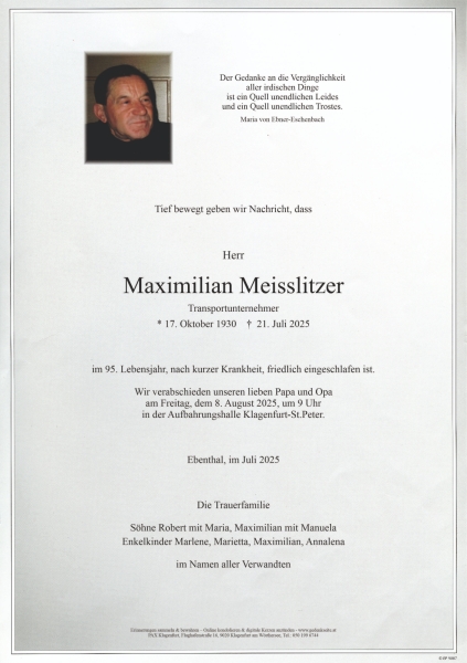 Parte Maximilian Meisslitzer